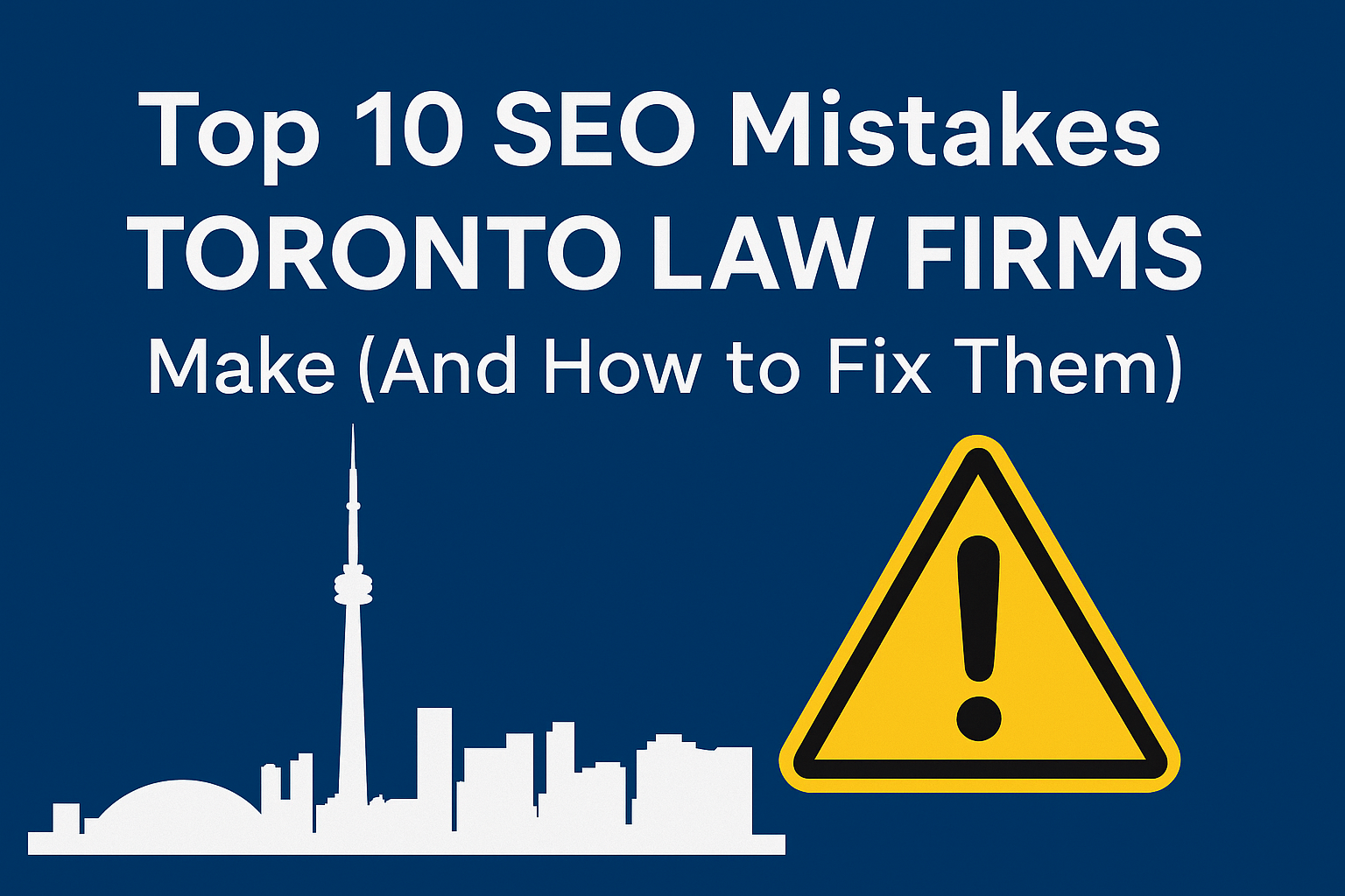 Top 10 SEO Mistakes Toronto Law Firms Make (And How to Fix Them)